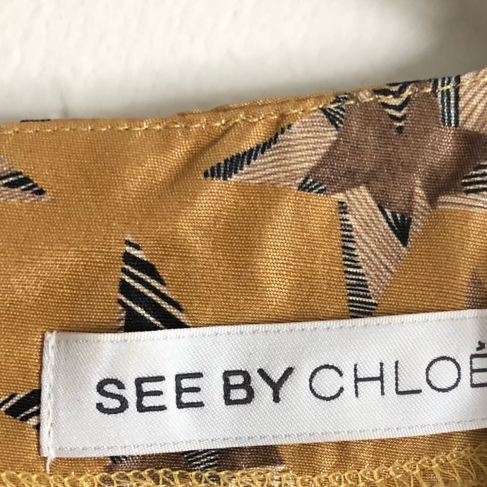 See By Chloe star print silk dress
